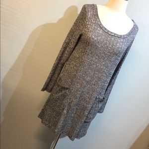 Grey knit tunic